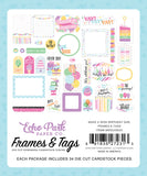 Echo Park Cardstock Ephemera 34/Pkg, Frames & Tags, Make A Wish Birthday