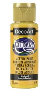 DecoArt Americana Acrylic Paint 2oz, Marigold (Opaque) *(Please see note)