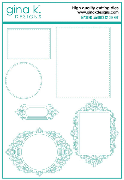 Gina K. Designs, High Quality Cutting Dies, Master Layouts 12
