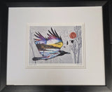 Indigenous Art Print, 36x30 cm Matted & Framed, Raven's Flight by Carla Joseph