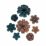Prima Marketing, Finnabair, Mechanicals Metal Embellishments, Desert Flowers