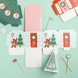 Crate Paper, Mittens & Mistletoe Advent Calendar 40/Pkg, Makes 25 Houses