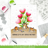 Lawn Fawn, Clear Stamps and Dies Set, A Mole Lot of Love Add-On (LF3945 & LF3946) - Scrapbooking Fairies