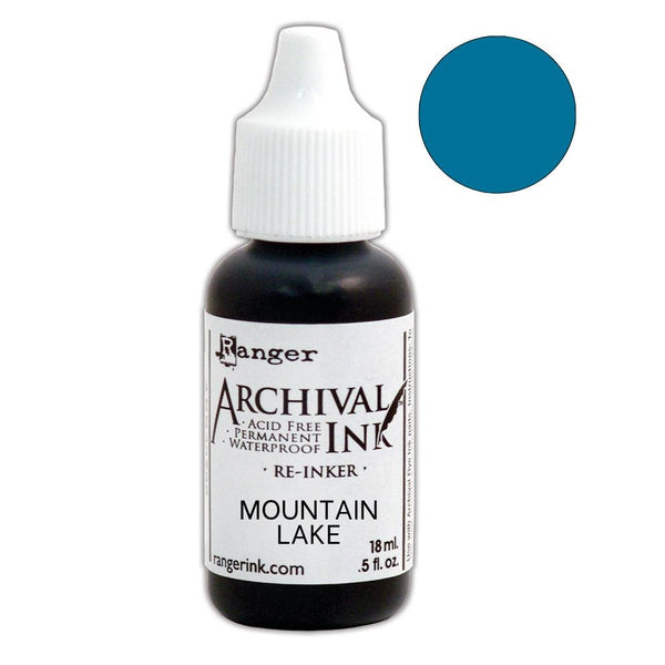 Archival Ink Pad Re-inker .5oz, Mountain Lake