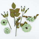 49 And Market, Nature's Bounty Paper Flowers, Pistachio (NG-40322)