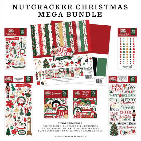 Echo Park Mega Bundle Collection Kit 12"X12", Nutcracker Christmas