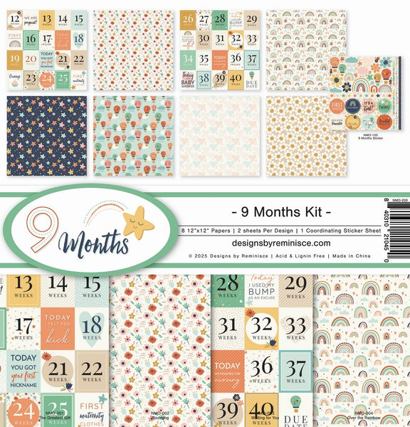 Reminisce Collection Kit 12"X12", 9 Months (NMO-200)