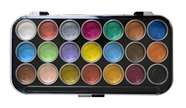 Yasutomo, Niji Pearlescent Watercolor Set (21 Colors)
