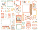 Echo Park Cardstock Ephemera 33/Pkg, Frames & Tags, Our Baby Girl