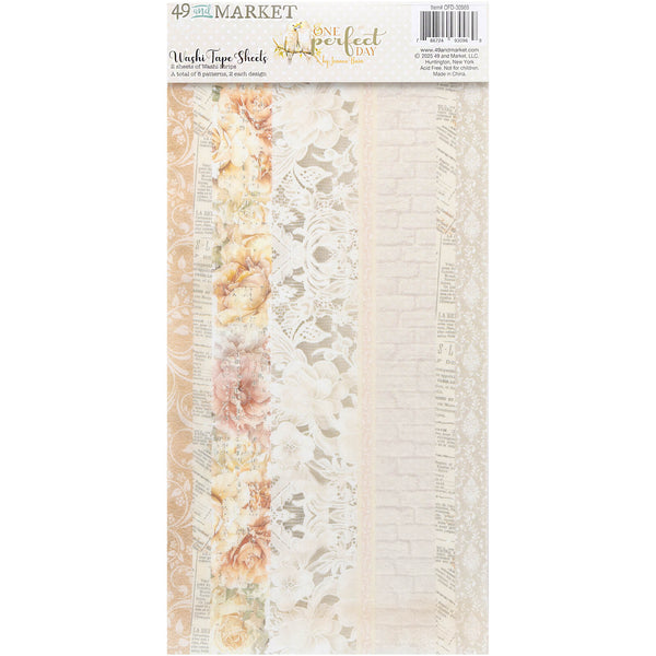 49 And Market, Washi Tape Sheets, One Perfect Day