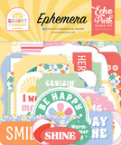 Echo Park Cardstock Ephemera 33/Pkg, Our Groovy Summer (OGS496024)