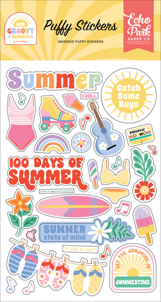 Echo Park, Puffy Stickers, Our Groovy Summer (OGS496066)