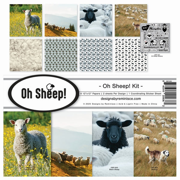 Reminisce Collection Kit 12"X12", Oh Sheep! (OSP-200)