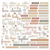 49 And Market Chipboard Set, One Perfect Day, Words (OFD-30952)