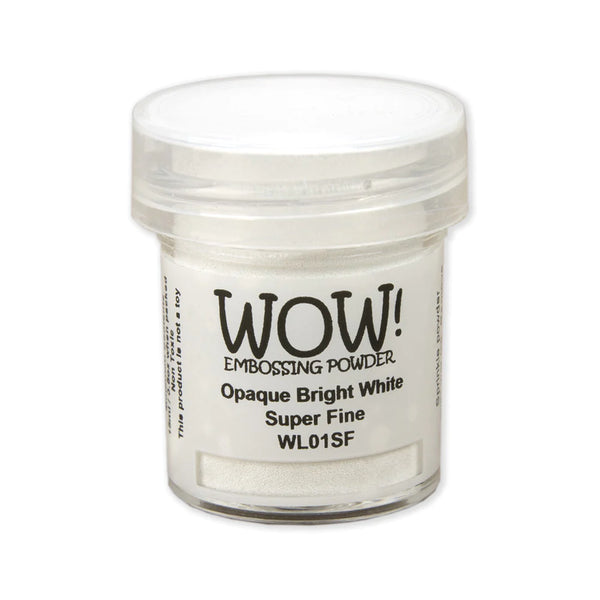 WOW! Embossing Powder Super Fine 15ml, Opaque Bright White