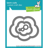 Lawn Fawn, Lawn Cuts Custom Craft Die, Outside In Stitched Thought Bubble Stackables (LF2574)