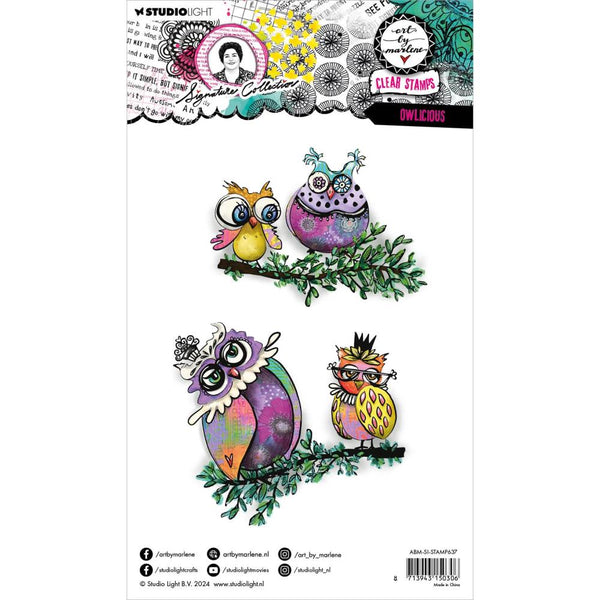 Studio Light, Art By Marlene Signature Collection Clear Stamps, Nr. 637, Owlicious