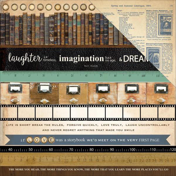 Kaisercraft, Story Book Collection, Double-Sided Cardstock 12"X12", Read (P2069)