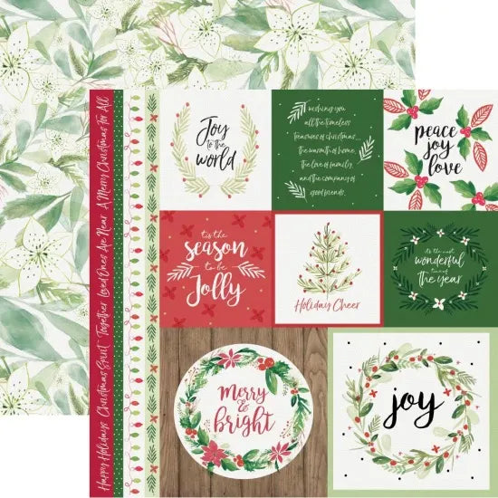 Kaisercraft, Peace & Joy Collection, Double-Sided Cardstock 12"X12", Merry