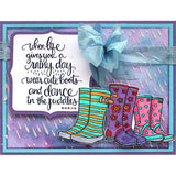 Stampendous, Cute Boots Cling Stamp - Scrapbooking Fairies