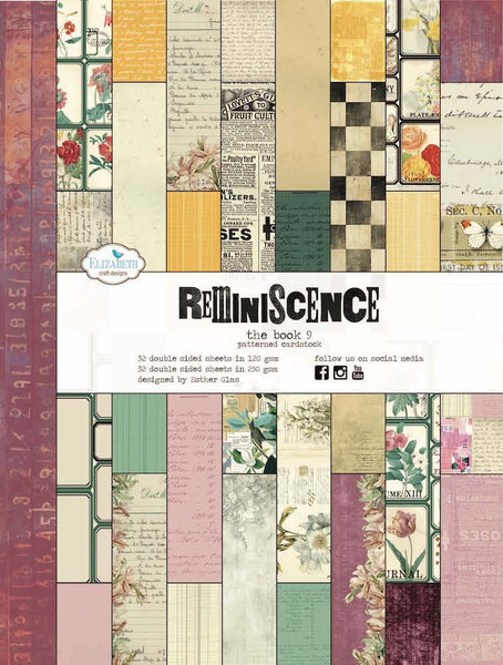Elizabeth Craft Designs, Double-sided Patterned Cardstock, Reminiscence The Book (PB09)