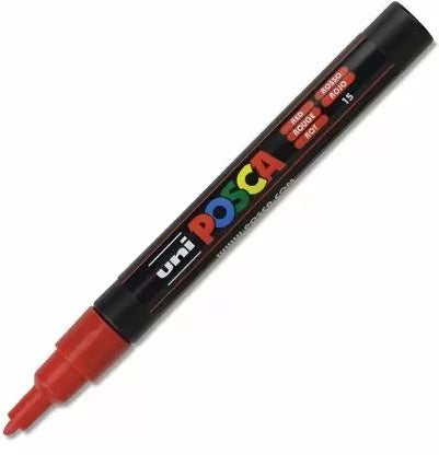 POSCA 3M Fine Bullet Tip Paint Marker Pen, Red (PC-3M)