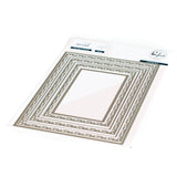 Pinkfresh Studio, Essentials Die Set, Folk Edge Rectangles (PF082ES)