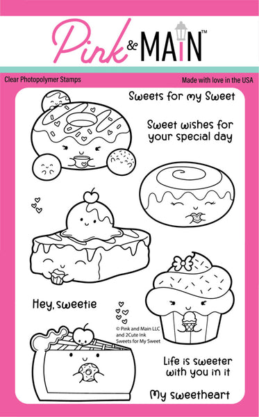 Pink & Main, Clear Stamps Set, Sweets For My Sweet (PM0839)