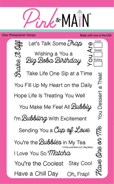 Pink & Main, Clear Stamps Set, Big Boba (PM0840)