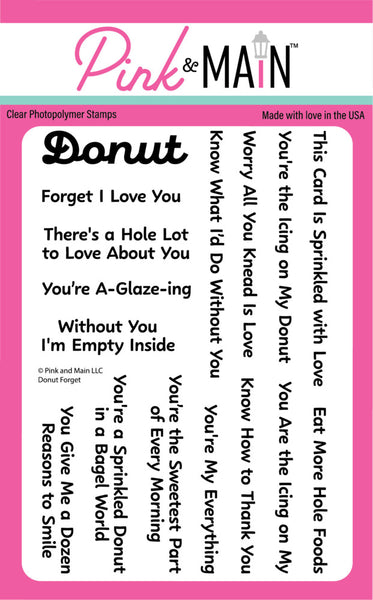 Pink & Main, Clear Stamps Set, Donut Forget (PM0842)