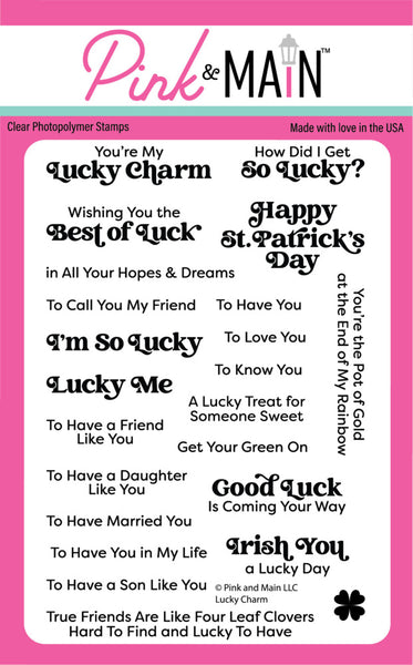 Pink & Main, Clear Stamps Set, Lucky Charm (PM0857)