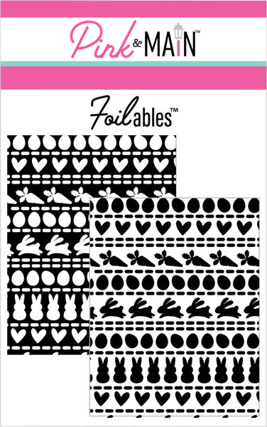 Pink & Main, Foilables Panels, Bunny Trail (2 Designs) (PMF295)