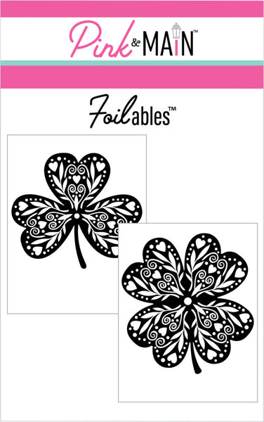 Pink & Main, Foilables Panels, Fancy Clovers (2 Designs) (PMF299)