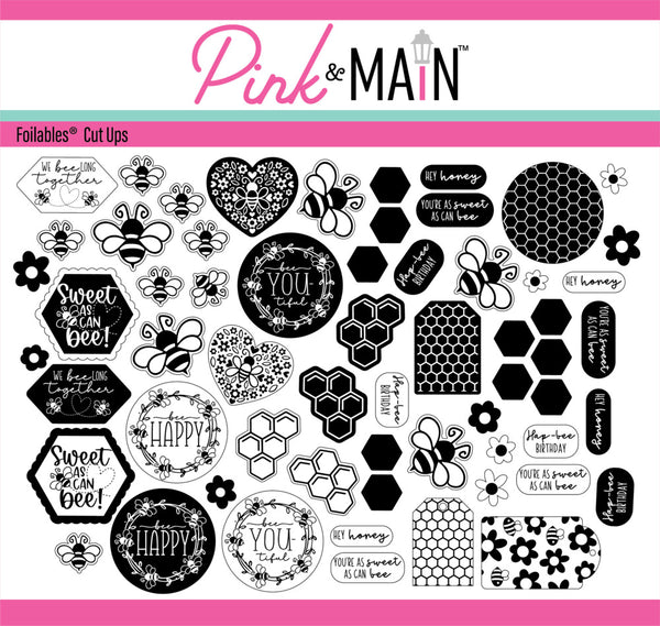 Pink & Main, Foilables® Cut Ups, Honey Bee (PMF344)