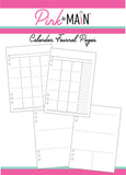 Pink & Main, Journal Pages, Calendar (PMP171)