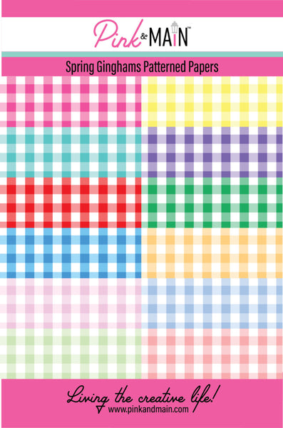 Pink & Main, 8.5X5.5 Paper Pack, Spring Ginghams (PMP-189)