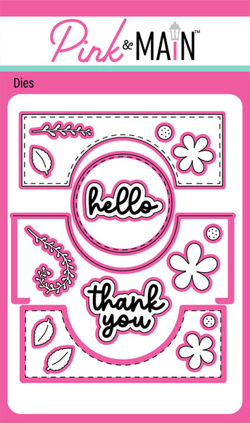 Pink & Main, Dies Set, Circle Flip Card (PNM718)