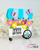 Pink & Main, Dies Set, Flower Cart Pop Up Card (PNM719)