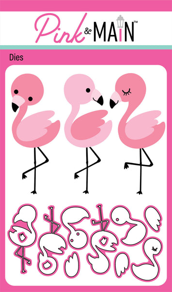Pink & Main, Dies Set, The Three Flamingos (PNM766)
