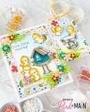 Pink & Main, Clear Stamps & Dies Set, Chirp Chirp Hooray (PM0854 & PNM838)