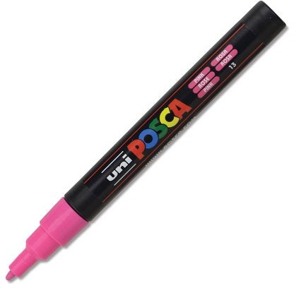 POSCA 3M Fine Bullet Tip Paint Marker Pen, Pink (PC-3M)