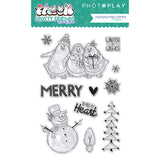 Photo Play, Photopolymer Stamp & Etched Thinlits Dies Combo, Frosty Friends