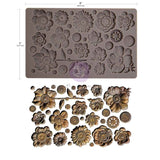Prima Marketing, Finnabair Decor Moulds 5"x8"x8mm, Rusty Flowers (951429)