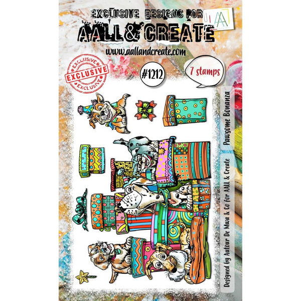 AALL & Create, #1212, Pawsome Bonanza, A6 Photopolymer Clear Stamp Set by Autour De Mwa