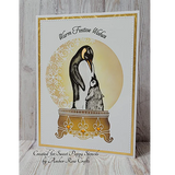 Sweet Poppy Stencil: Clear Stamp, Penquins