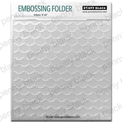 Penny Black, 6"x6" Embossing Folder, Linked (#65-025)
