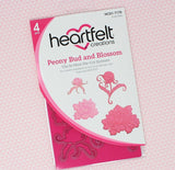 Heartfelt Creations, Sweet Peony Collection, Cling Stamps & Dies Set Combo, Peony Bud and Blossom