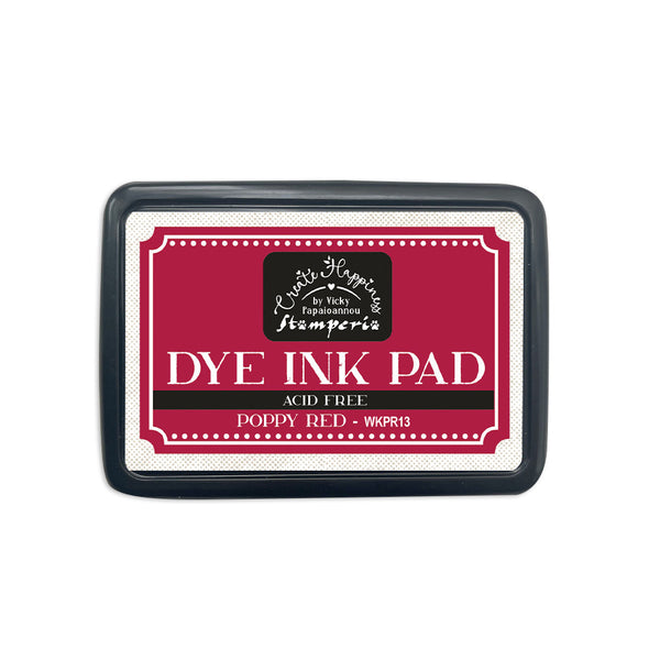 Stamperia Dye Ink Pad, Create Happiness by Vicky Papaioannou, Poppy Red