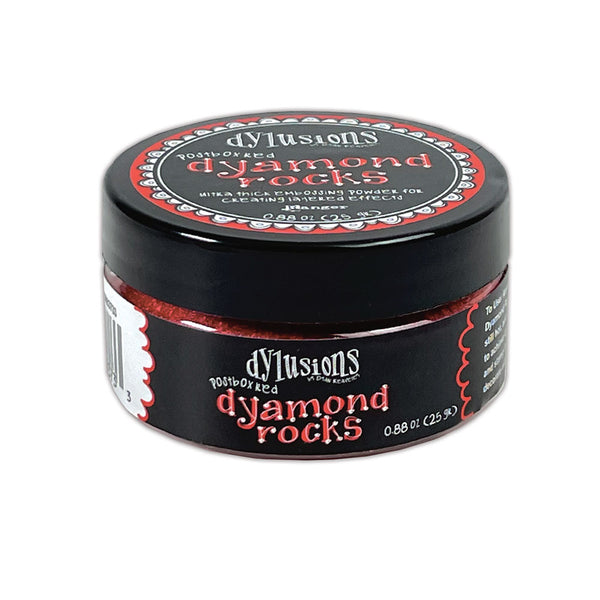 Dyan Reaveley, Dylusions Dyamond Rocks, Embossing Powder, Postbox Red