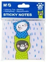 So Many Cats Sticky Notes, 3" x 3", Purple